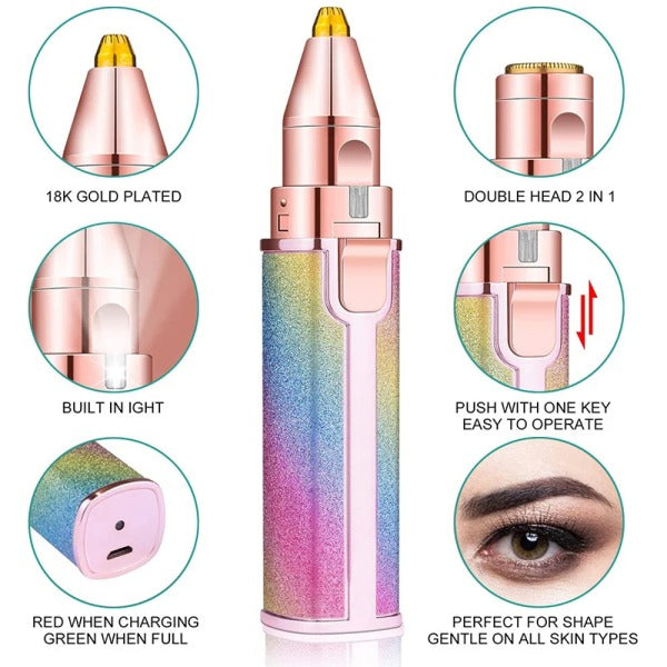 2 In 1 Facial And Eyebrow Hair Remover ( Rechargeable)