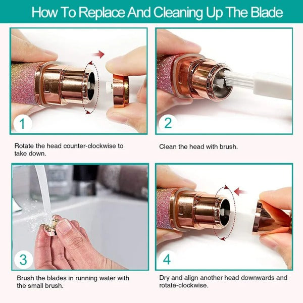 2 In 1 Facial And Eyebrow Hair Remover ( Rechargeable)
