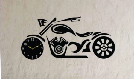 New Modern Bike Wall Clock