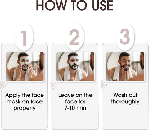 Niconi Men Enzyme De Tan Pack For Face And Body 300g