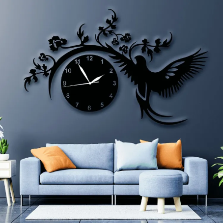 New Wooden Bird Style Wall Clock