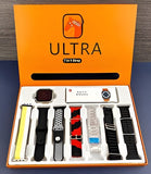 7 In 1 Ultra Smart Watch 2.1 Inch Full Hd Screen Series 8 Wireless Charging 7 Straps Waterproof