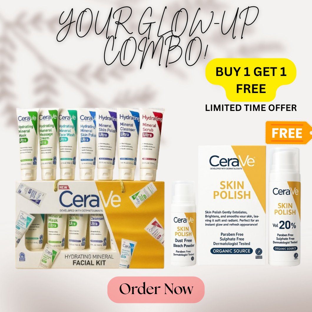 buy Pack Of 06 Cerave Hydrating Mineral Facial Kit & Get Cerave Skin Polish For Smoother Skin Free