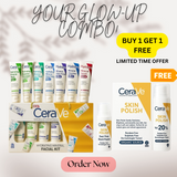 buy Pack Of 06 Cerave Hydrating Mineral Facial Kit & Get Cerave Skin Polish For Smoother Skin Free