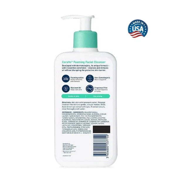 CeraVe Foaming Facial Cleanser– 236ml