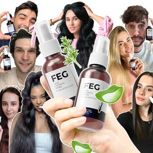 Feg Plus Hair Growth Serum Spray 50ml | 22% Seaweed Extract, Rosemary, Redensyl, Anagain & 5% Minoxidil | Anti Hair Loss, Regrowth Treatment