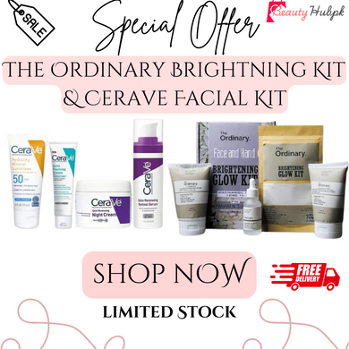 Best Deal Cerave 4 In 1 & The Ordinary Brightening Glow Kit