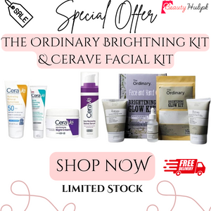 Best Deal Cerave 4 In 1 & The Ordinary Brightening Glow Kit