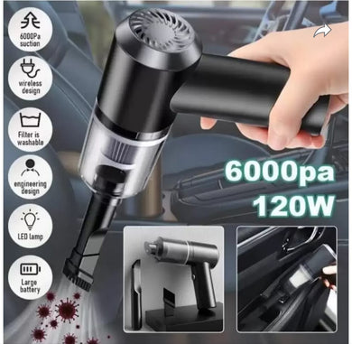 3 In 1 Portable Vacuum Cleaner Wireless Hand-held Cleaning For Car Home (pc As-228)