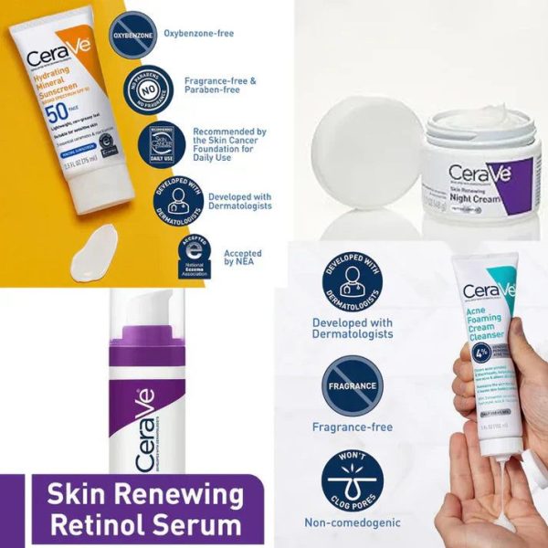 Best Deal CeraVe 4-in-1 Skincare Bundle & Cerave Skin Polish Smoother