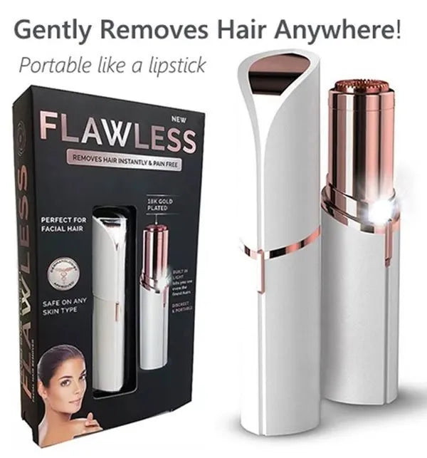 Flawless Facial Hair Remover | Hair Trimmer For Eye Chin Cheeks Upper Lip For Girls & Women( Cell Operated)