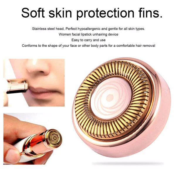 Flawless Facial Hair Remover | Hair Trimmer For Eye Chin Cheeks Upper Lip For Girls & Women( Cell Operated)
