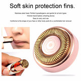 Flawless Facial Hair Remover | Hair Trimmer For Eye Chin Cheeks Upper Lip For Girls & Women( Cell Operated)