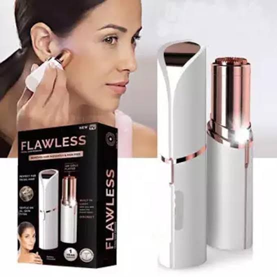 Flawless Facial Hair Remover | Hair Trimmer For Eye Chin Cheeks Upper Lip For Girls & Women( Cell Operated)
