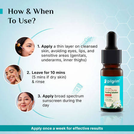 Pilgrim 25% AHA + 2% BHA + 5% PHA Peeling Solution (Buy 1 Get 1 Free)